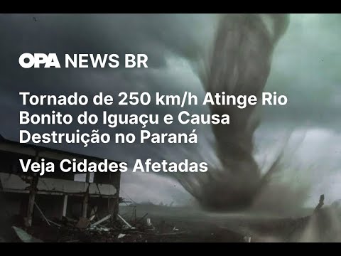 Tornado de 250 km/h Atinge Rio Bonito do Iguaçu e Causa Destruição no Paraná | Veja Cidades Afetadas