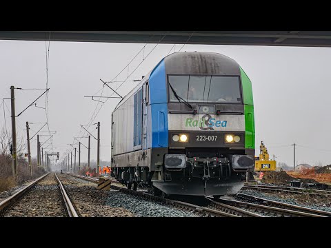 Locomotiva diesel / Diesel locomotive Siemens ER20 Hercules BR 223 007 Rail&Sea in / în Timisoara