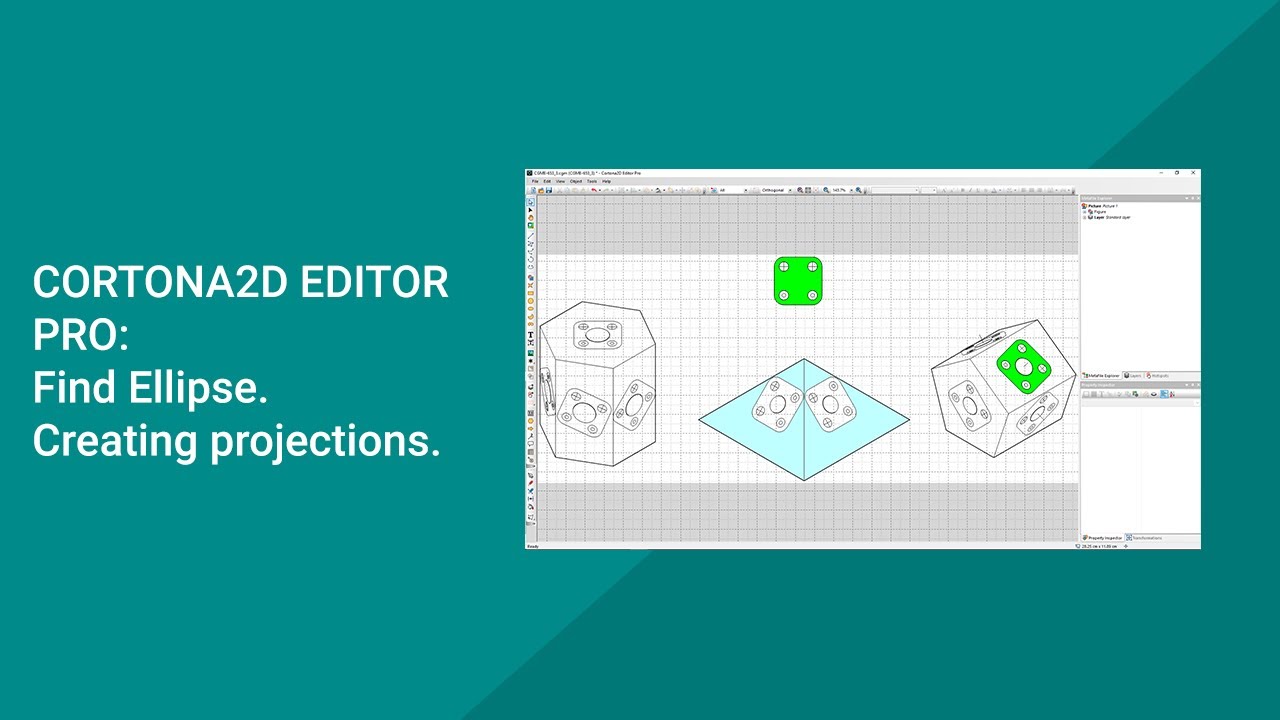 Cortona2D Editor Pro Tutorial: Creating projections