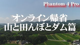 オンライン帰省　岡山県加賀郡吉備中央町　天田と竹谷ダム　空撮 Phantom 4 Pro
