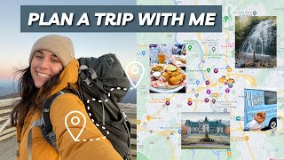 how I plan my trips with Google My Maps! 🚗🗺️