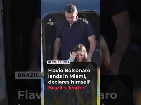 Flavio Bolsonaro lands in Miami, declares himself Brazil's 'leader'