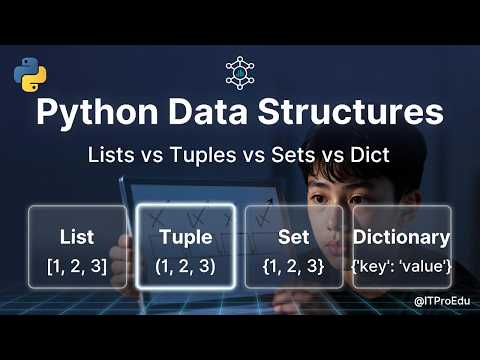 Python Lists Tuples Sets Dictionaries Explained Data Science Python Course Video 4