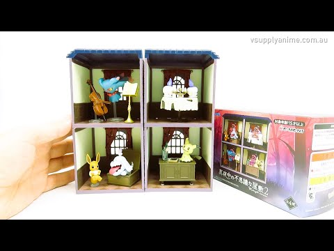 Unboxing Full Set Pokemon Midnight Mansion 2 Figures Mimikyu Litwick Eevee Greavard Misdreavus