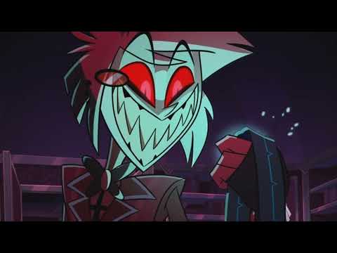 Alastor mocking Vox and laughing