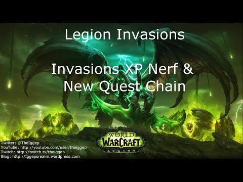 Patch 7.0.3 - Legion Invasion XP Nerf & New Quest Chain