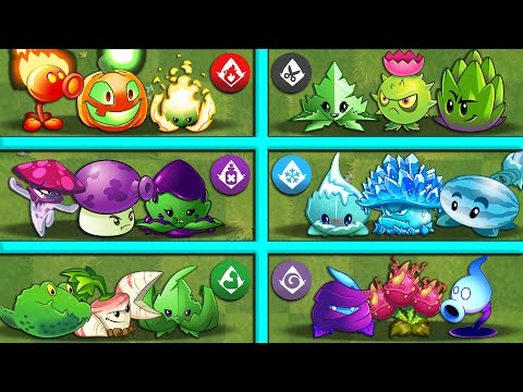 PVZ 2 Random 6 Team Plants Battlez - Which Team Will Win? - PvZ 2 Gameplay