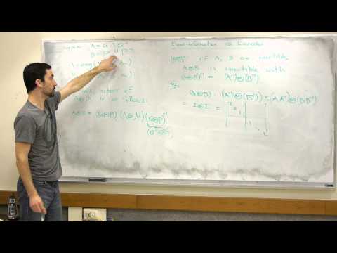 The Kronecker Product 1 - Kyle Kloster