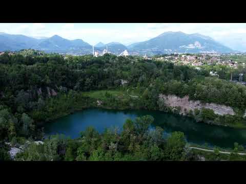 Oasi di Baggero Merone vista dal drone
