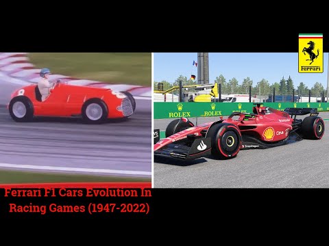 Ferrari F1 Cars Evolution In Racing Games (1947-2022)