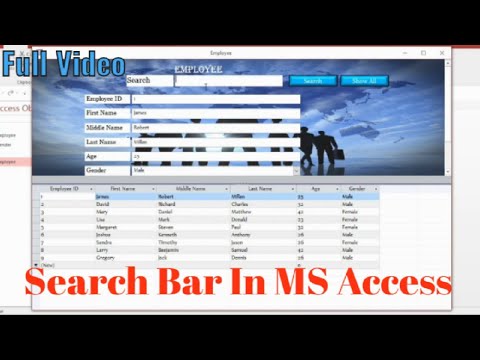 How to Create Search Bar For Form In MS ACCESS Full Tutorial Easy