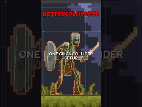 Unity Better Collider 2D #hitbox #gamedev #unity2d #pixelart #unityassetstore #gaming #unitytools