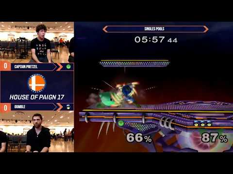 House of Paign 17 - Captain Pretzel (Kirby) vs. Gumble (Captain Falcon) - SSBM - Singles Pools