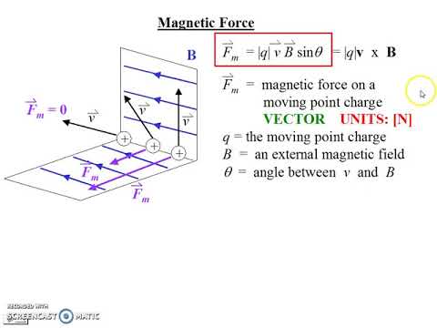 Magnetic Force on a Moving Point Charge