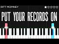 Ritt Momney - Put Your Records On | EASY Piano Tutorial