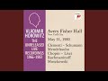 Opening Applause to Horowitz Recital of May 11, 1980