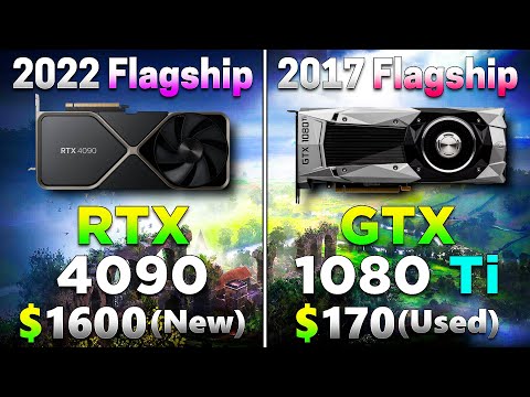 RTX 4090 24GB (2022 Flagship) vs GTX 1080 Ti 11GB (2017 Flagship) | How Big is the Difference?