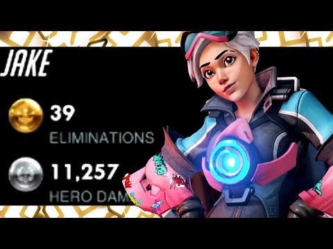 JAKE PRO DPS TRACER - 39 ELIMS! [ OVERWATCH SEASON 24 TOP 500 ]