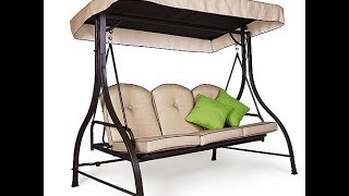 Mainstays Patio Swing Cushions, Seat Support and Canopy Fabric Replacement