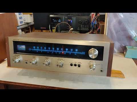 Vintage Pioneer SX-424 Stereo Receiver. Low Wattage unit pushing a LOT of sound. DEMO.