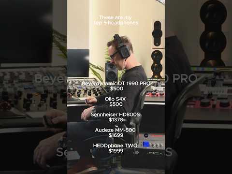 My top 5 headphone choices #protip #audio #headphones #audio #audioengineer #mastering #studio #hedd