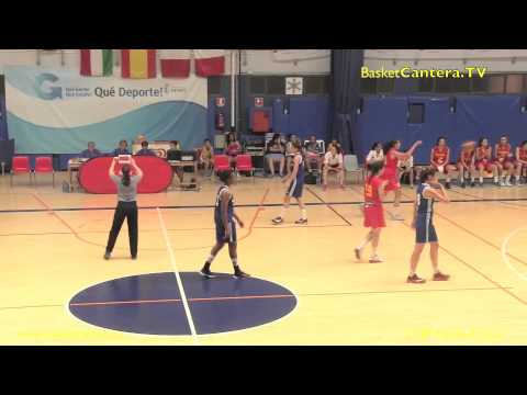U18Fem. ESPAÑA vs. FRANCIA.- Torneo Junior Fem. Getafe/FBM (BasketCantera.TV)
