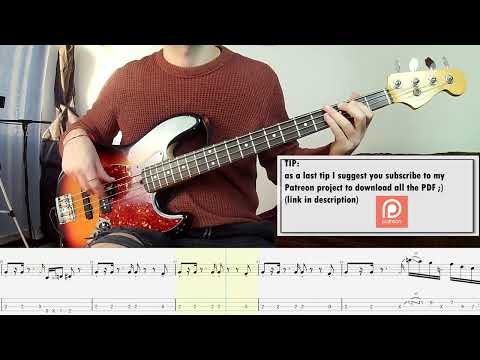 Michael Jackson Don't Stop 'Til You Get Enough BASS COVER + PLAY ALONG TAB + SCORE PDF