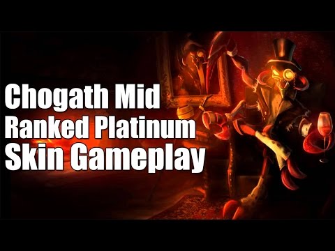 LOL: Gentleman Cho'gath Mid - Platinum 2