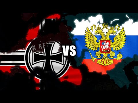 German Reich Vs Russian Empire - HOI4 AI Only Timelapse