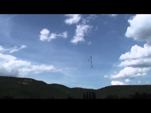 F3B Freestyler 3 glider - bungee, thermals, high speed low passes and fun flying