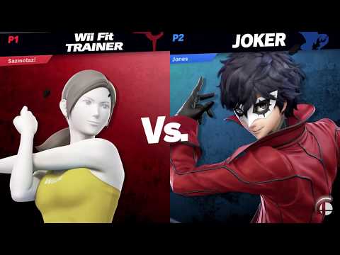 Sazmotaz (Wii Fit Trainer/Incineroar) vs FeONaCl | Jones (Joker) - UBS15 Singles