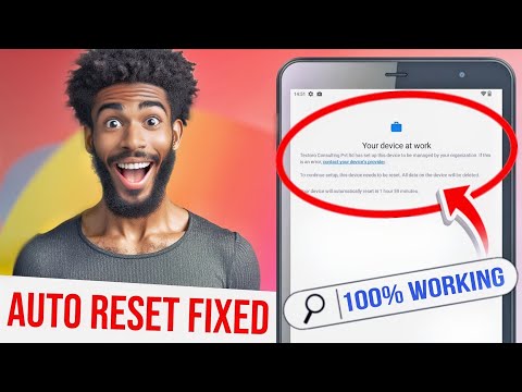 your device at work acer, this device managed by admin automatically resetting soon, Acer One 8