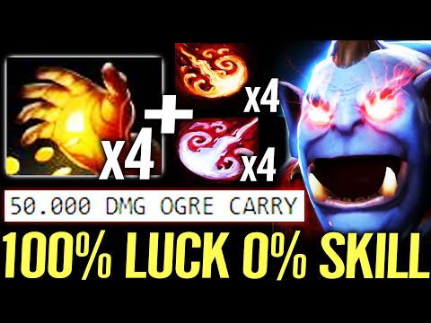 🔥 100% Luck 0% Skill WTF Ogre Magi Carry — x4 Midas x4 Stun 50.000 DMG Nonstop Multicast Dota 2 Pro