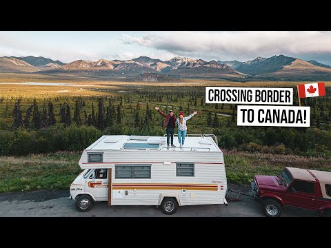 Our First RV BORDER CROSSING! - Epic Camper Van Road Trip Through Canada \u0026 Alaska 😍