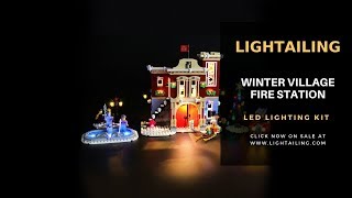 Lightailing Light Kit For Lego Creator Winter Village Fire Station 10263