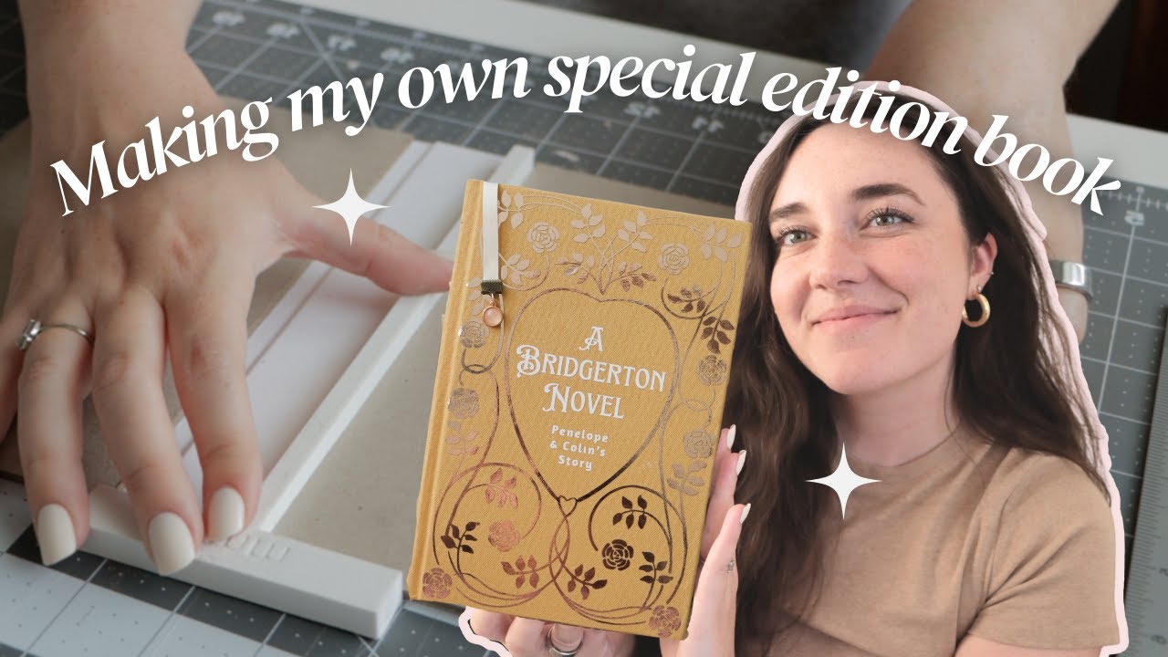 Bookbind With Me: Transforming My Bridgerton Book Into a Gorgeous Hardcover | Slow, ASMR Style 🤍