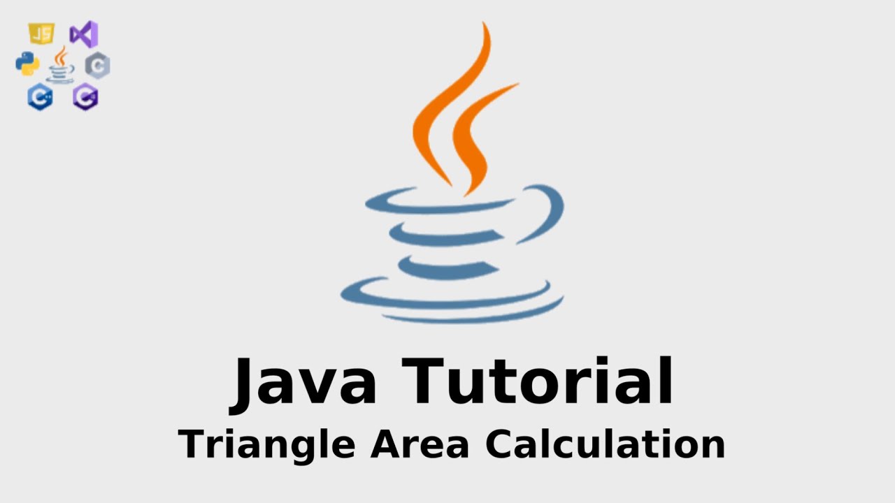 Java Functions Tutorial | Triangle Area Calculation Function