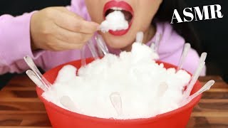 EATING POWDERY SNOW WITH ICE SPOONS ~ ASMR (No Talking) Eat Life With Kimchi