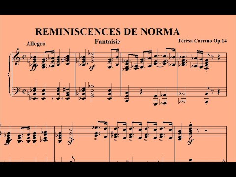 Reminiscences de la Norma de Bellin Teresa Carreno Op 14 autre sonorité