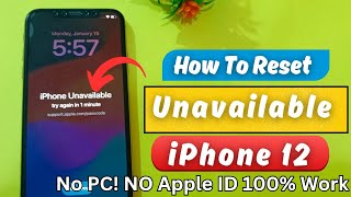 How To Reset Unavailable iPhone 12 Without Computer! Reset Disabled iPhone Passcode Without Face iD