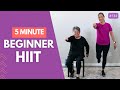 5 Minute HIIT Workout No Jumping Beginner Low Impact Exercises