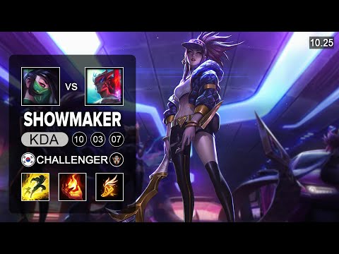 Showmaker vs Clozer - Akali Mid vs Yone - KR Challenger Patch 10.25