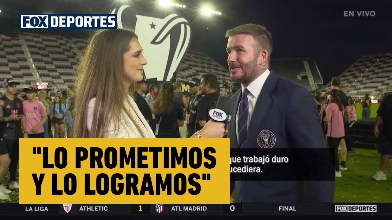 🏆🙌 "LO PROMETIMOS Y LO LOGRAMOS", DAVID BECKHAM celebra campeonato de INTER MIAMI | MLS 2025