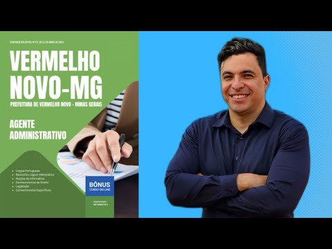 Apostila Concurso Prefeitura de Vermelho Novo-MG 2025 - Agente Administrativo