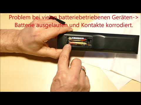 Batterie ausgelaufen, Kontakte korrodiert bei Fernbedienung oder anderem Gerät? Tipp DIY