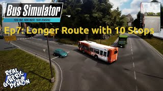 Bus Simulator 18 - Ep7: Longer Route with 10 Stops