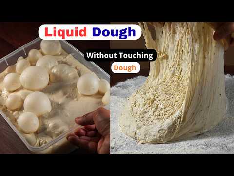 Italian LIQUID DOUGH! Make These famous Bread Without Touching the Dough Or No Kneading.