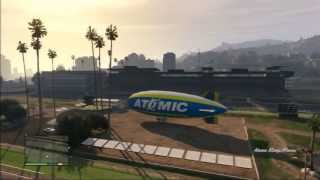 GTA V(5) - HOW TO FLY THE ATOMIC BLIMP!!!!!
