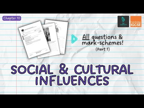 QUESTIONS, A* ANSWERS & MARK SCHEMES - Social & Cultural Influences (Ch 10) - IGCSE PE exam revision