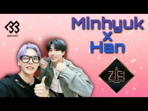 Minhyuk & Han's Cut #KingdomLegendaryWar! #BtoBMinhyuk #StrayKidsHan